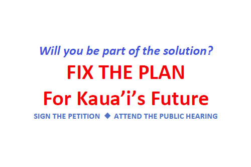 Fix the Plan, Kauai's General Plan